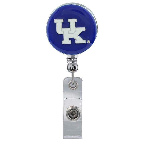 Kentucky Wildcats Blue Retractable Work ID Badge Reel Holder. NCAA - Picture 1 of 2